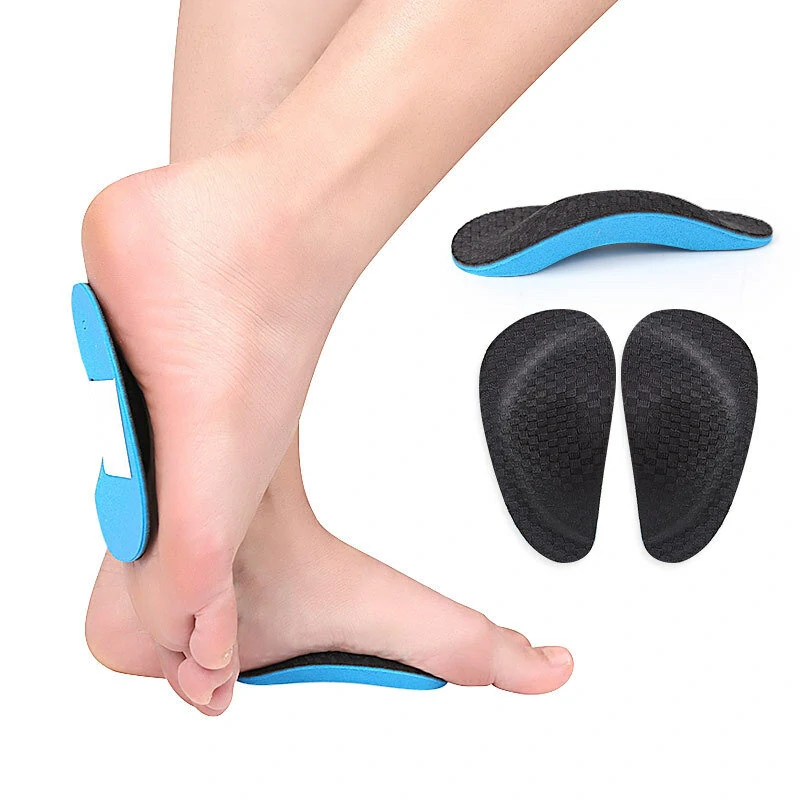 (image for) 1 Pair EVA Orthotic Foot Pad Insole Arch Support Insole Corrector for Flat Foot Flatfoot