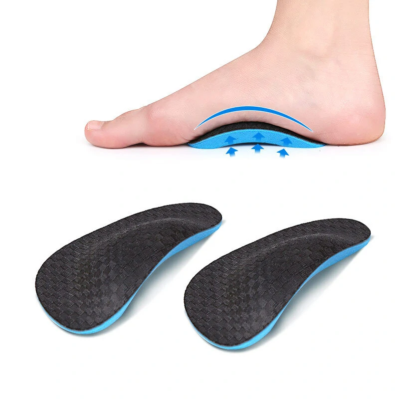 (image for) 1 Pair EVA Orthotic Foot Pad Insole Arch Support Insole Corrector for Flat Foot Flatfoot