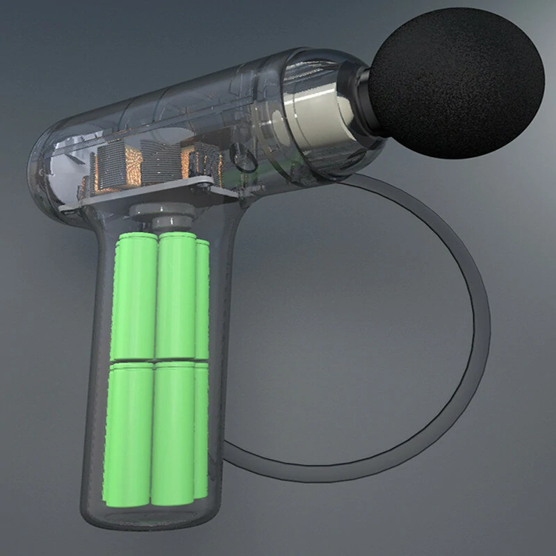 (image for) JM10 32 Gear LCD Touch Screen 24W Power Intelligent Chip USB Rechargeable Relax Body Sport Mini Muscle Massager Machine