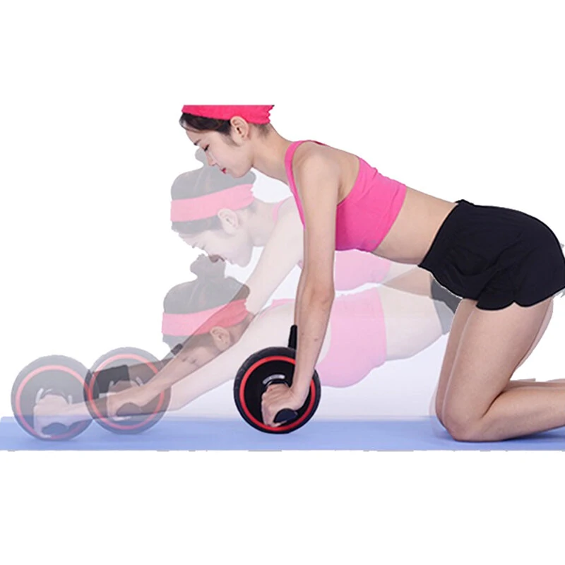 (image for) Multi-Layer Ab Wheel Roller Mute Labor-Saving Smart Brake Practical Automatic Rebound Abs Trainer Wheel Exercise Equipment for Body Shaping Abs Core Workout